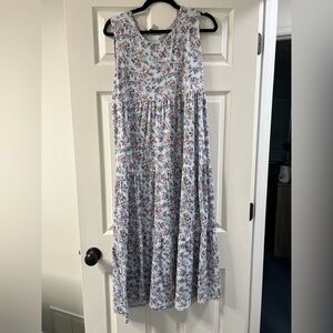 Floral Sleeveless Maxi Dress